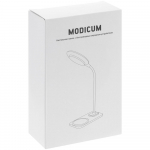 Настольная лампа с беспроводной зарядкой Modicum, белая, фото 9