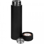 Смарт-бутылка с заменяемой батарейкой Long Therm Soft Touch, черная, фото 1