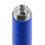 Смарт-бутылка с заменяемой батарейкой Long Therm Soft Touch, синяя, фото 3