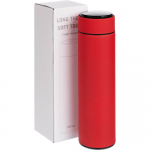 Смарт-бутылка с заменяемой батарейкой Long Therm Soft Touch, красная, фото 8