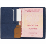 Обложка для паспорта Petrus, синяя, фото 2