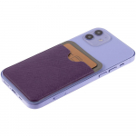 Чехол для карты на телефон Devon, фиолетовый с серым, фото 2