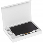 Коробка Silk с ложементом под ежедневник 13x21 см, флешку и ручку, белая, фото 2