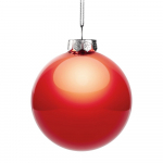 Елочный шар Finery Gloss, 10 см, глянцевый красный, фото 1