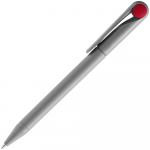 Ручка шариковая Prodir DS1 TMM Dot, серая с красным, фото 1