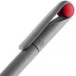 Ручка шариковая Prodir DS1 TMM Dot, серая с красным, фото 4