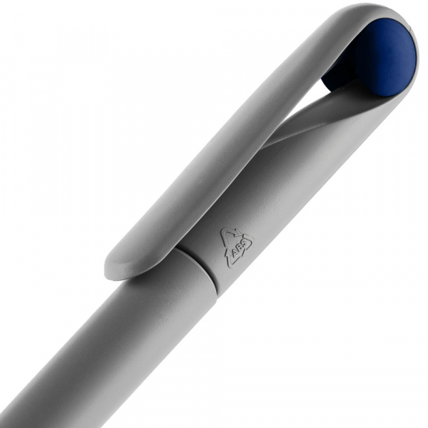 Ручка шариковая Prodir DS1 TMM Dot, серая с синим - купить оптом
