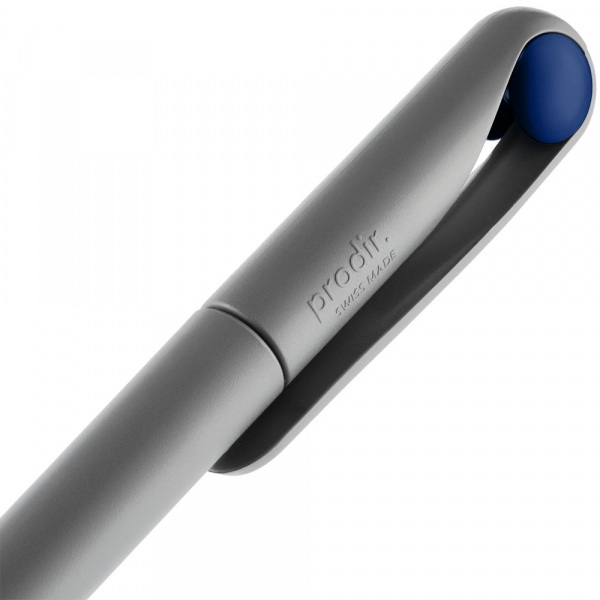 Ручка шариковая Prodir DS1 TMM Dot, серая с синим - купить оптом