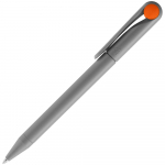 Ручка шариковая Prodir DS1 TMM Dot, серая с оранжевым, фото 1