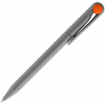 Ручка шариковая Prodir DS1 TMM Dot, серая с оранжевым, фото 2