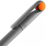 Ручка шариковая Prodir DS1 TMM Dot, серая с оранжевым, фото 4