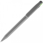 Ручка шариковая Prodir DS1 TMM Dot, серая с ярко-зеленым, фото 3