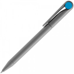 Ручка шариковая Prodir DS1 TMM Dot, серая с голубым, фото 1