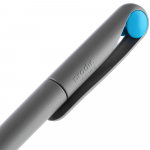 Ручка шариковая Prodir DS1 TMM Dot, серая с голубым, фото 5