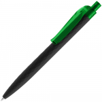 Ручка шариковая Prodir QS01 PRT-P Soft Touch, черная с оранжевым - купить оптом