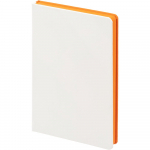 Ежедневник Duplex, недатированный, белый с оранжевым, фото 1