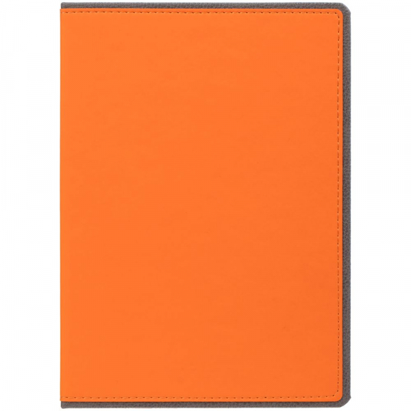 Ежедневник Frame, недатированный, оранжевый с серым - купить оптом