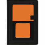 Ежедневник Mobile, недатированный, черно-оранжевый, фото 1