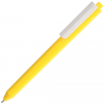 Ручка шариковая Pigra P03 Mat, желтая с белым