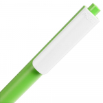 Ручка шариковая Pigra P03 Mat, светло-зеленая с белым, фото 3