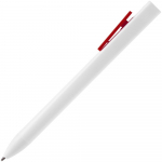Ручка шариковая Swiper SQ, белая с красным, фото 2