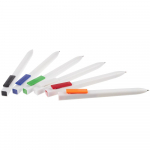 Ручка шариковая Swiper SQ, белая с оранжевым, фото 4