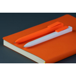 Ручка шариковая Swiper SQ, белая с оранжевым, фото 5