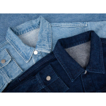 Куртка джинсовая O1, темно-синяя, фото 11