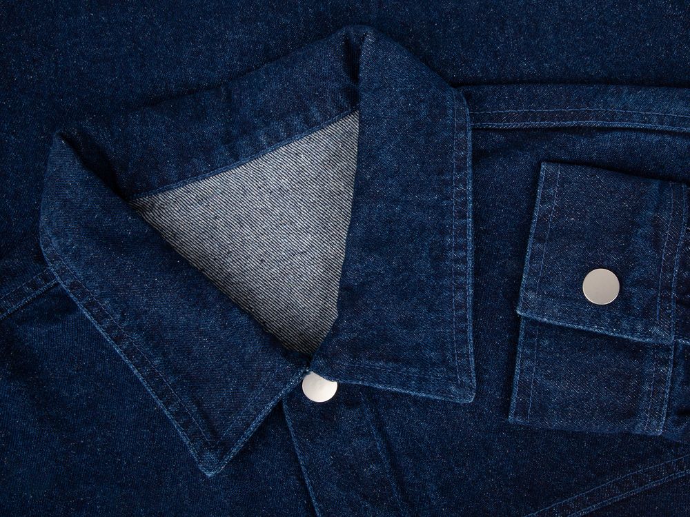 Куртка джинсовая O1, темно-синяя - купить оптом