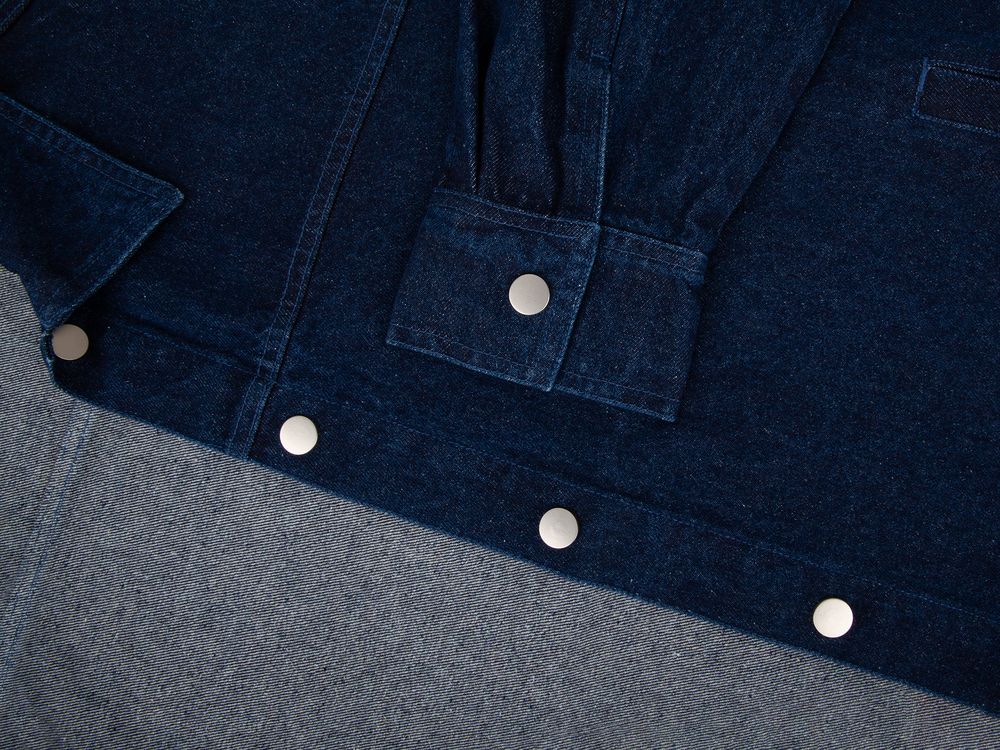 Куртка джинсовая O1, темно-синяя - купить оптом