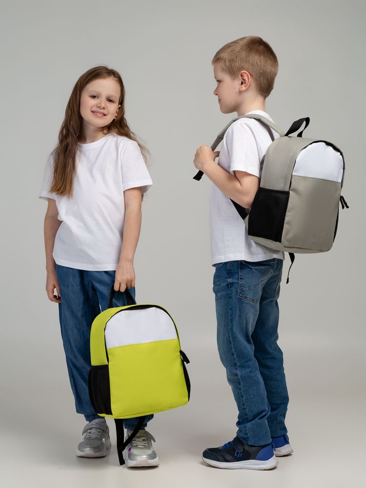 Детский рюкзак Comfit, белый с зеленым яблоком - купить оптом