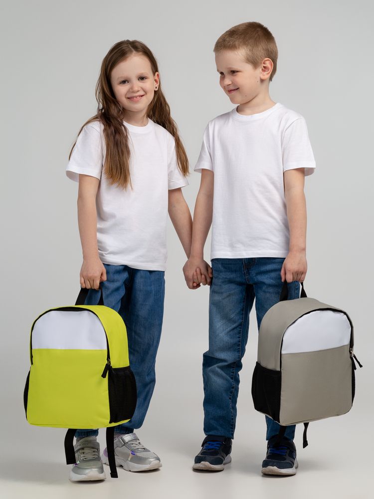 Детский рюкзак Comfit, белый с зеленым яблоком - купить оптом