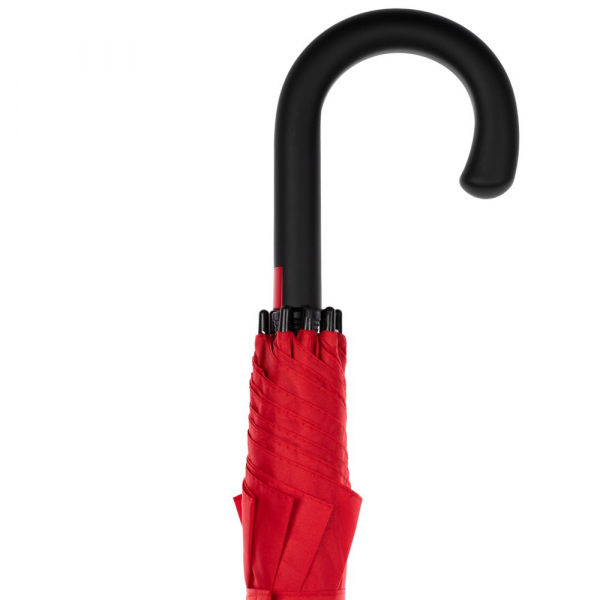 Зонт-трость Undercolor с цветными спицами, красный - купить оптом