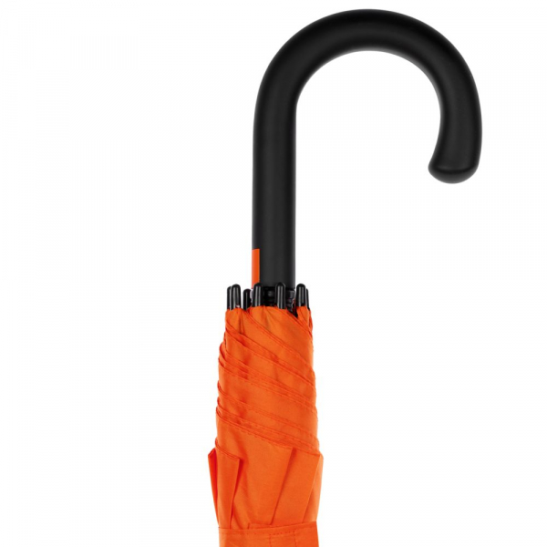 Зонт-трость Undercolor с цветными спицами, оранжевый - купить оптом