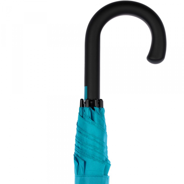 Зонт-трость Undercolor с цветными спицами, бирюзовый - купить оптом