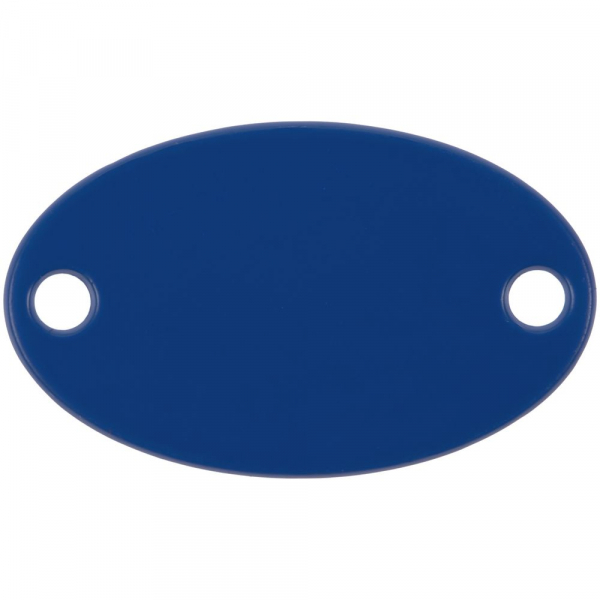Шильдик металлический Alfa Oval, синий - купить оптом