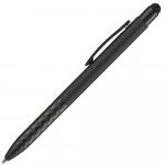 Ручка шариковая Digit Soft Touch со стилусом, черная, фото 1