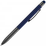 Ручка шариковая Digit Soft Touch со стилусом, синяя, фото 2