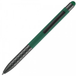 Ручка шариковая Digit Soft Touch со стилусом, зеленая, фото 3