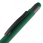 Ручка шариковая Digit Soft Touch со стилусом, зеленая, фото 4