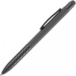 Ручка шариковая Digit Soft Touch со стилусом, серая, фото 1