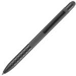 Ручка шариковая Digit Soft Touch со стилусом, серая, фото 3