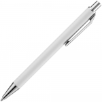 Ручка шариковая Lobby Soft Touch Chrome, белая, фото 2