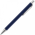 Ручка шариковая Lobby Soft Touch Chrome, синяя, фото 3