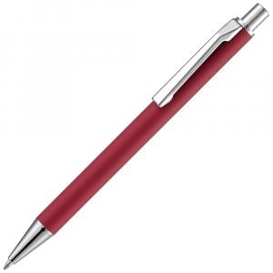 Ручка шариковая Lobby Soft Touch Chrome, красная - купить оптом