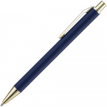 Ручка шариковая Lobby Soft Touch Gold, синяя, фото 1