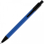 Ручка шариковая Undertone Black Soft Touch, ярко-синяя, фото 3