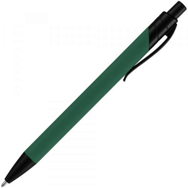 Ручка шариковая Undertone Black Soft Touch, зеленая - купить оптом