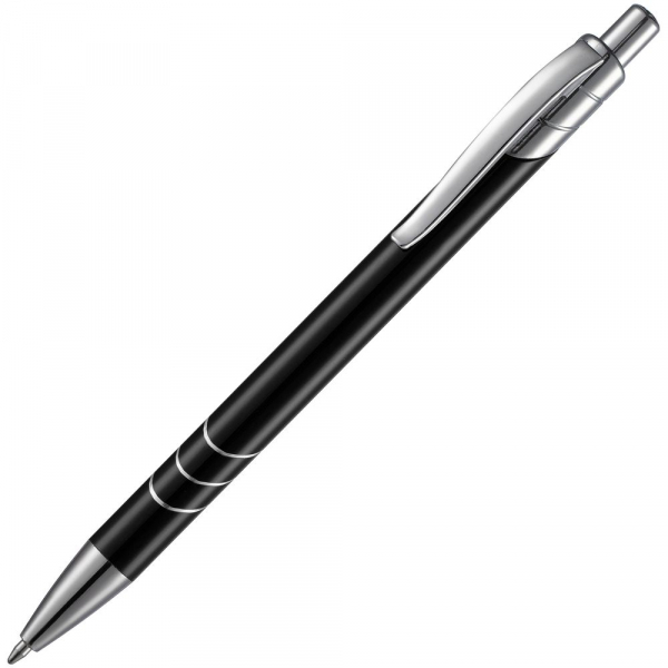 Ручка шариковая Undertone Metallic, черная - купить оптом