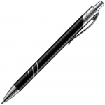 Ручка шариковая Undertone Metallic, черная, фото 1